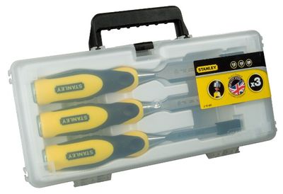 Stanley handgereedschap Steekbeitelset Dynagrip 3Dlg. (10,15,20 mm) - 2-16-887