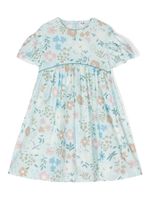 Il Gufo robe en coton à fleurs - Bleu - thumbnail