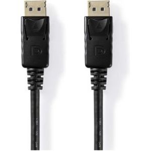 DisplayPort-Kabel | DisplayPort Male | DisplayPort Male | Vernikkeld | 2.00 m | Rond | PVC | Label