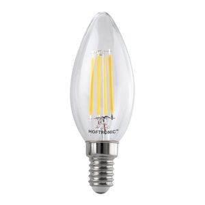 E14 LED Filament - 4 Watt 470 lumen - 2700K warm wit licht - kleine fitting - Vervangt 40 Watt - C37 kaarslamp