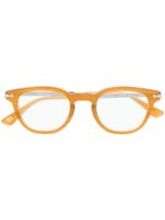 Eyevan7285 lunettes de vue Webb à monture transparence - Jaune