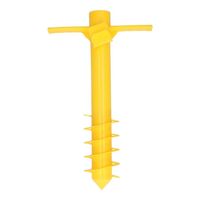 Gele parasolhouder/ parasolharing strand 40 cm Gele parasolhouder/ parasolharing strand 40 cm