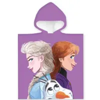 Frozen poncho 50 x 100 cm paars