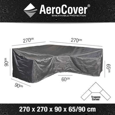 Loungesethoes hoek hoge rugleuning 270x270x90x65-90 - Aerocover