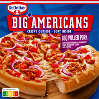 Dr. Oetker Big Americans Pizza BBQ Pulled Pork 420 g bij Jumbo