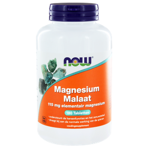 NOW Magnesium Malaat Tabletten