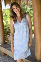 Elegant blauw nachthemd Ringella