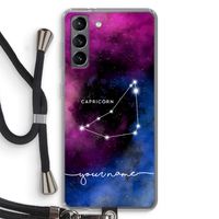 Sterrenbeeld - Donker: Samsung Galaxy S21 Transparant Hoesje met koord