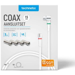 Coax-Adapter 4x / F-Male - IEC Male Aluminium Adapter