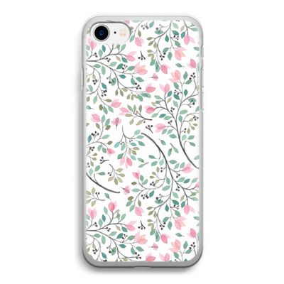 Sierlijke bloemen: iPhone SE 2020 Transparant Hoesje