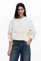 Bloem sweatshirt - WHITE - S - thumbnail