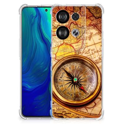 OPPO Reno8 Telefoonhoesje met valbescherming Kompas OPPO Reno8 Telefoonhoesje met valbescherming Kompas