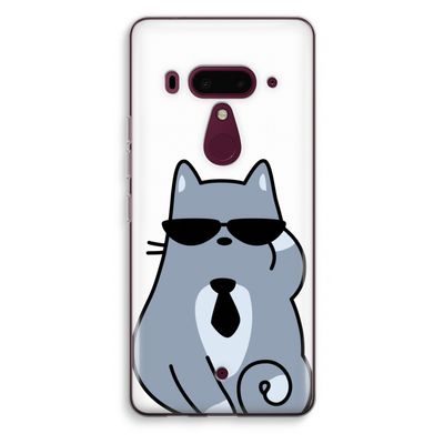 Cool cat: HTC U12+ Transparant Hoesje