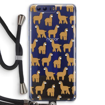 Alpacas: Honor 9 Transparant Hoesje met koord