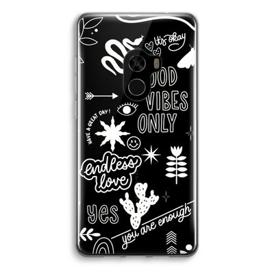 Good vibes: Xiaomi Mi Mix 2 Transparant Hoesje