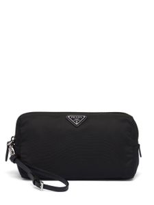 Prada pochette Re-Nylon à fermeture zippée - Noir