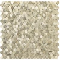 Zelfklevende Mozaïek Tegel - Afimera Mini Hexagon - Geborsteld Goud - 308x298x4mm