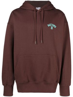 Daily Paper hoodie en coton à imprimé graphique - Marron