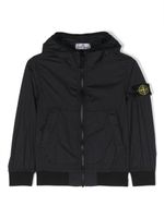 Stone Island Junior veste à badge Compass - Noir