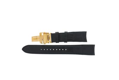 Horlogeband Seiko SSA278J1 / 4R39-00L0 / L0C8011P0 Leder Zwart 21mm