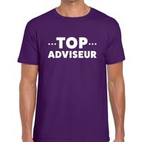 Top adviseur beurs/evenementen t-shirt paars heren - thumbnail