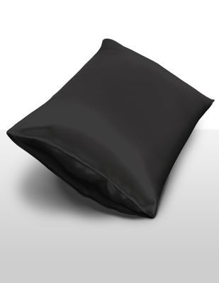 Zijden Kussensloop inSilk Collection, Kleur Zwart, Afmeting 50 x 70 cm