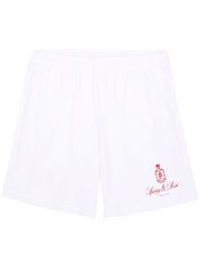 Sporty & Rich short de sport Vendome en coton - Blanc