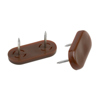 Metafranc Kunststofglijder+Stift 20Mm Br 4St* - WU0644706 Metafranc Kunststofglijder+Stift 20Mm Br 4St* - WU0644706