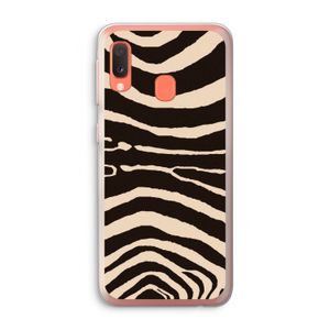 Arizona Zebra: Samsung Galaxy A20e Transparant Hoesje