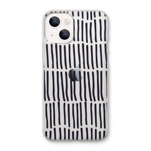 Moroccan stripes: iPhone 13 mini Transparant Hoesje
