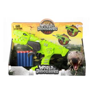 World Of Dinosaurs afschietpistool met foampijlen