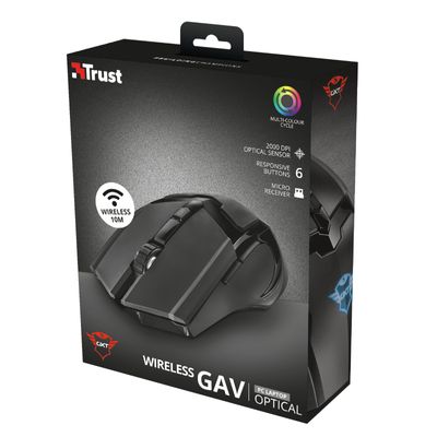 Trust GXT 103 Gav - Draadloze Gaming Muis Trust GXT 103 Gav - Draadloze Gaming Muis