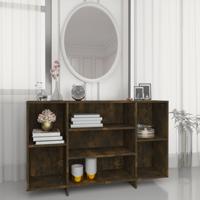 Dressoir 120x30x75 cm bewerkt hout gerookt eikenkleurig