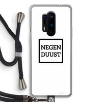 Negenduust vierkant: OnePlus 8 Pro Transparant Hoesje met koord