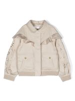 Chloé Kids veste imperméable en broderie anglaise - Tons neutres - thumbnail