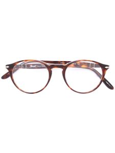 Persol lunettes de vue à effet écaille de tortue - Marron