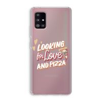 Pizza is the answer: Samsung Galaxy A51 5G Transparant Hoesje