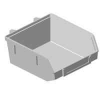 Kunststoff-Minibox Material Ku. weiß B.90mm T.90mm H.40mm Element-System Kunststoff-Minibox Material Ku. weiß B.90mm T.90mm H.40mm Element-System