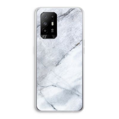 Witte marmer: Oppo A95 5G Transparant Hoesje
