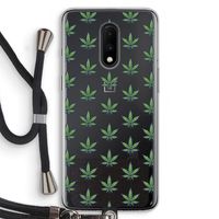 Weed: OnePlus 7 Transparant Hoesje met koord Weed: OnePlus 7 Transparant Hoesje met koord