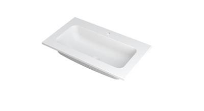 INK Wastafel Faktor polystone centraal met 1 kraangat 80 cm x 45 cm x 1,5 cm Mat wit 3407201