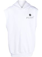 Philipp Plein hoodie à plaque logo - Blanc - thumbnail