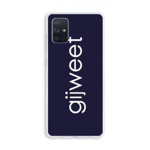 Gijweet: Galaxy A71 Transparant Hoesje