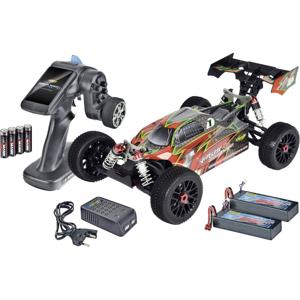 Carson Modellsport Virus 4.1 4S Brushless 1:8 RC auto Elektro Buggy 4WD 100% RTR 2,4 GHz Incl. accu, oplader en batterijen voor de zender