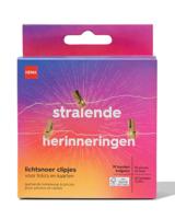 HEMA Lichtsnoer 3.25m met 20 lampjes en 19 clipjes hout