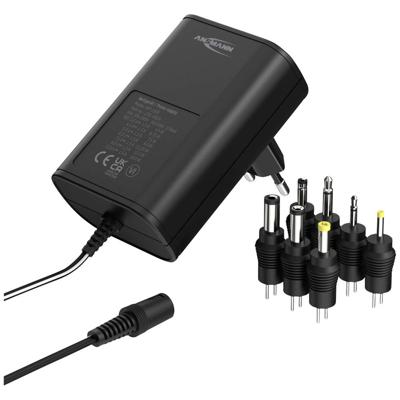 Ansmann 1201-0024 Stekkernetvoeding, instelbaar 12 V/DC, 9 V/DC, 7.5 V/DC, 6 V, 4.5 V/DC, 3 V 1500 mA 18 W