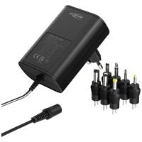 Ansmann 1201-0024 Stekkernetvoeding, instelbaar 12 V/DC, 9 V/DC, 7.5 V/DC, 6 V, 4.5 V/DC, 3 V 1500 mA 18 W