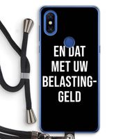 Belastinggeld - Zwart: Xiaomi Mi Mix 3 Transparant Hoesje met koord