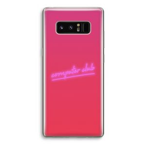 Vice Glow: Samsung Galaxy Note 8 Transparant Hoesje