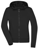 James & Nicholson JN1145 Ladies´ Hooded Softshell Jacket - /Black/Black - M - thumbnail
